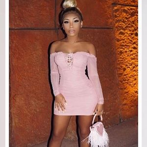 Mauve dress from Fashion Nova